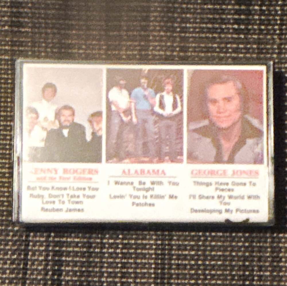 Kenny Rogers Alabama George Jones Country Cassette Album, Standard Jewel Case